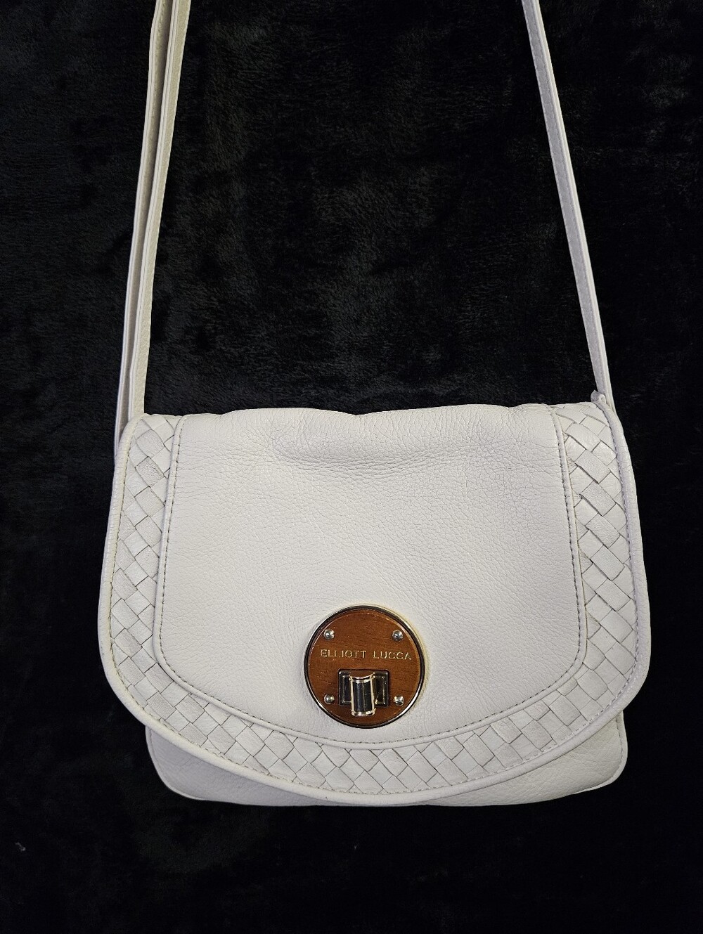 Elliott Lucca Rojo Leather Flap Crossbody Bag